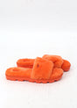 Image for Women's Fur Slippers,Orange