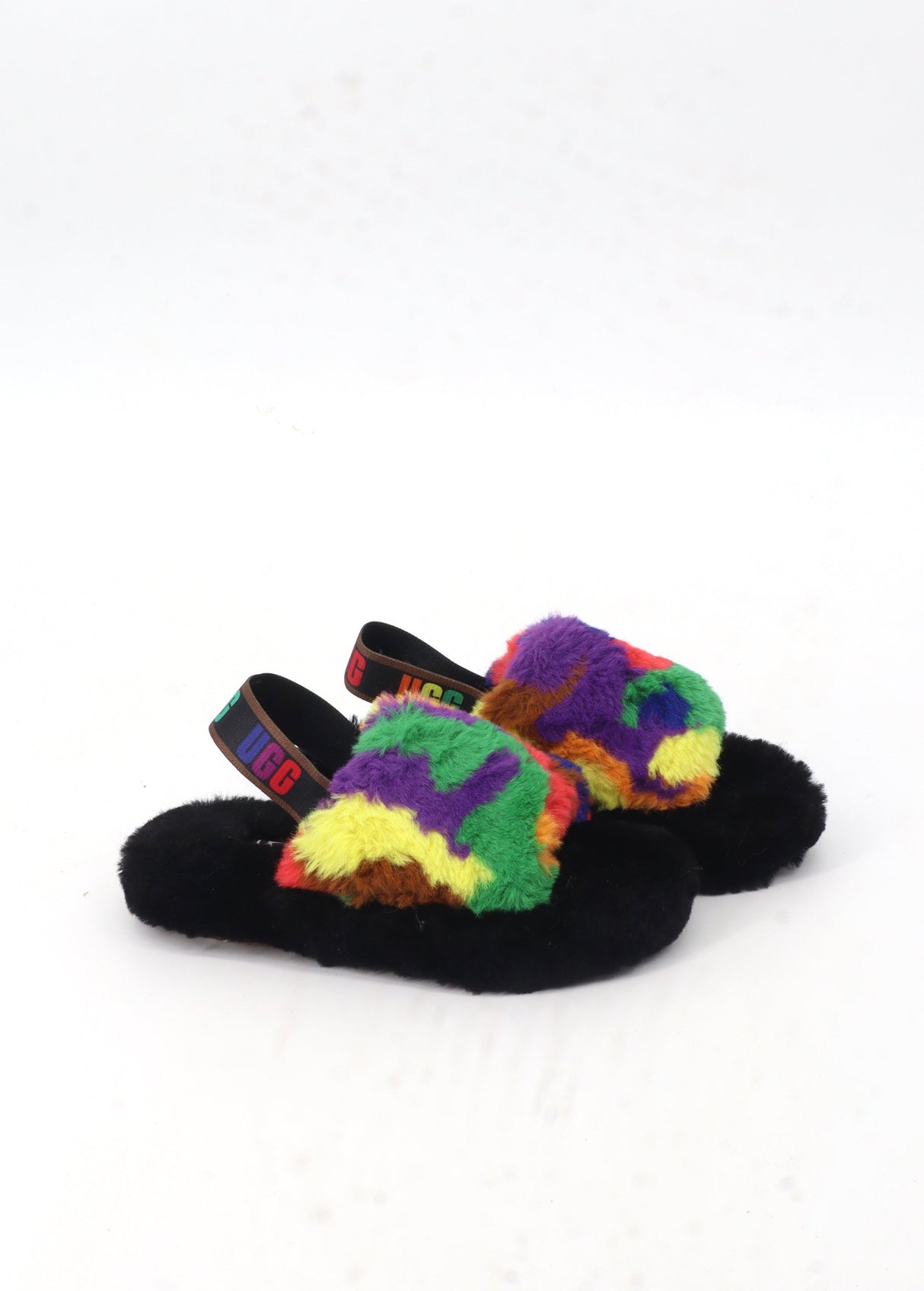 Image for Kids Girl's Fur Slippers,Multi