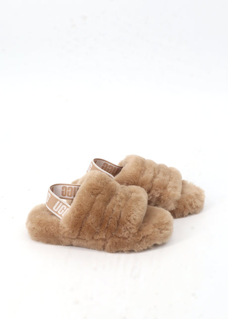 Image for Kids Girl's Fur Slippers,Brown