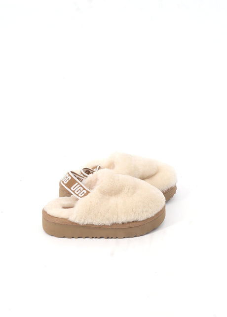 Image for Kids Girl's Fur Platform Slippers,Off White