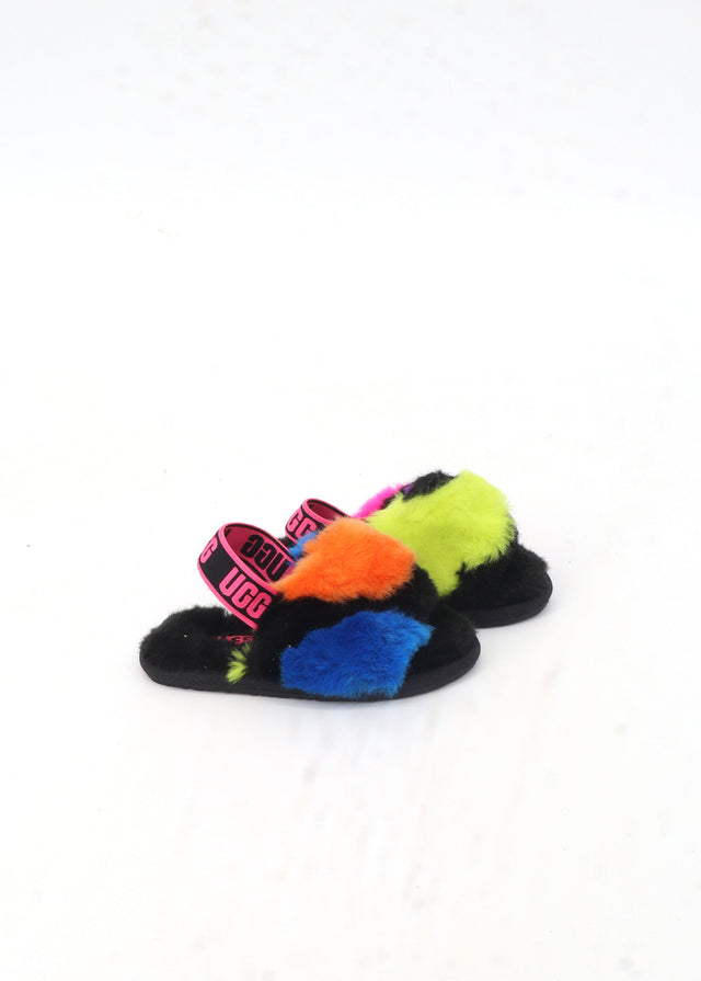 Image for Kids Girl's Fur Slippers,Multi