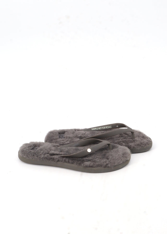 Image for Women's Fur Slippers,Grey