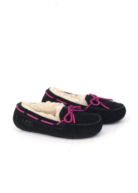 Image for Kids Girl's Mocassin Slippers,Black