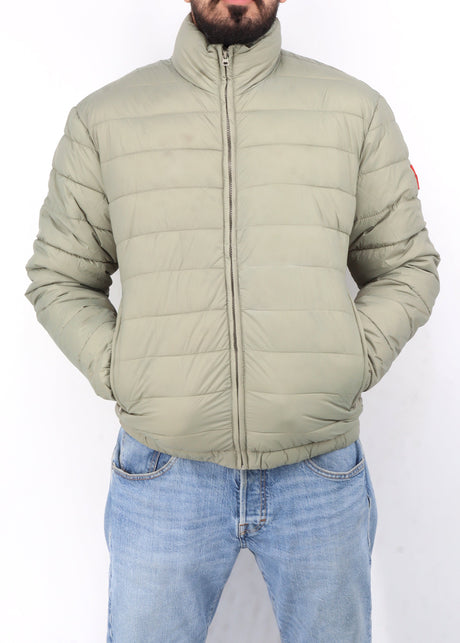 Image for Men's Quilted Jacket,Light Olive