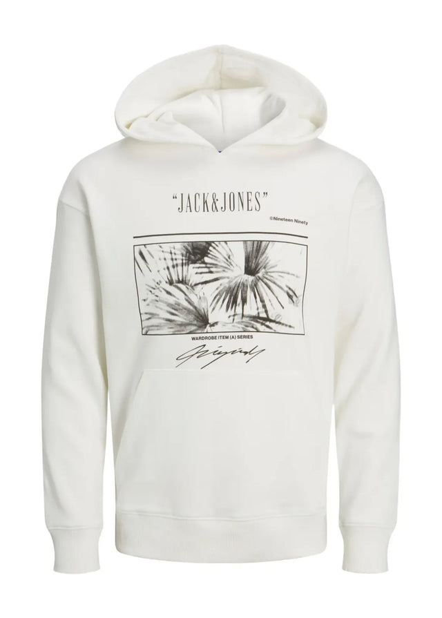 Image for Men's Graphic Printed Hoodie,White