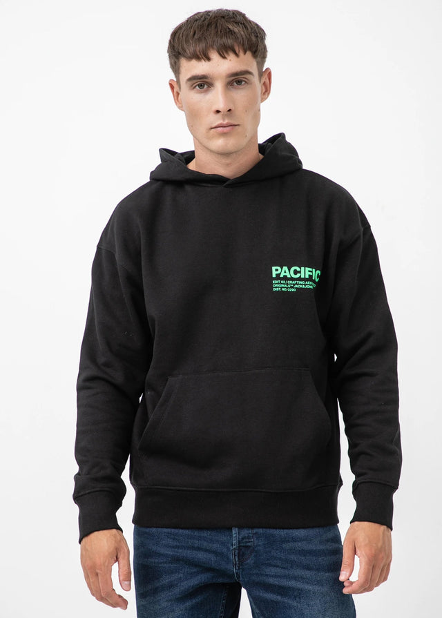 Image for Men's Printed Hoodie,Black