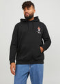 Image for Men's Graphic Printed Hoodie,Black