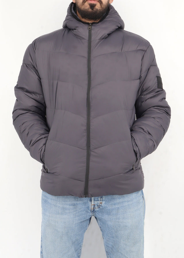 Image for Men's Quilted Jacket,Grey