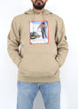 Image for Men's Graphic Printed Hoodie,Khaki