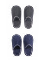 Image for Men's 6 Pairs Slippers Set,Grey/Blue