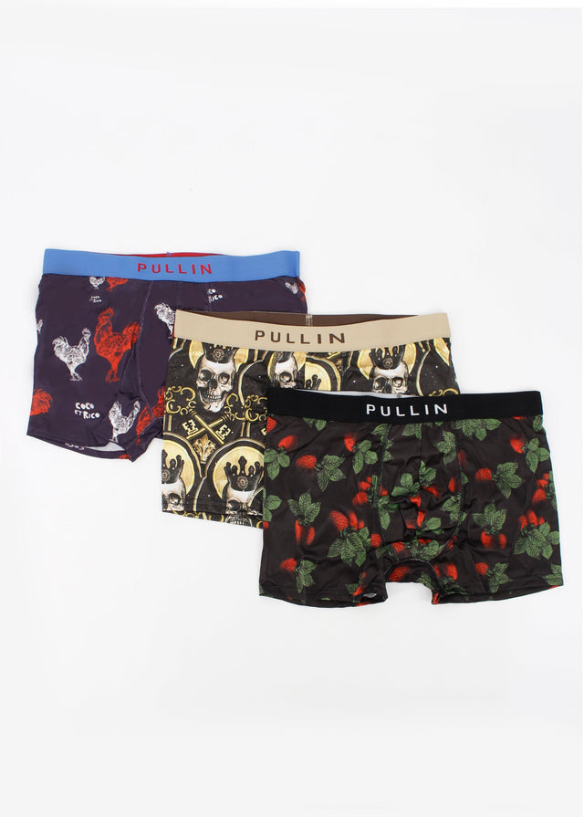 Image for Men's 3 Pack Graphic Printed Boxer Set,Multi