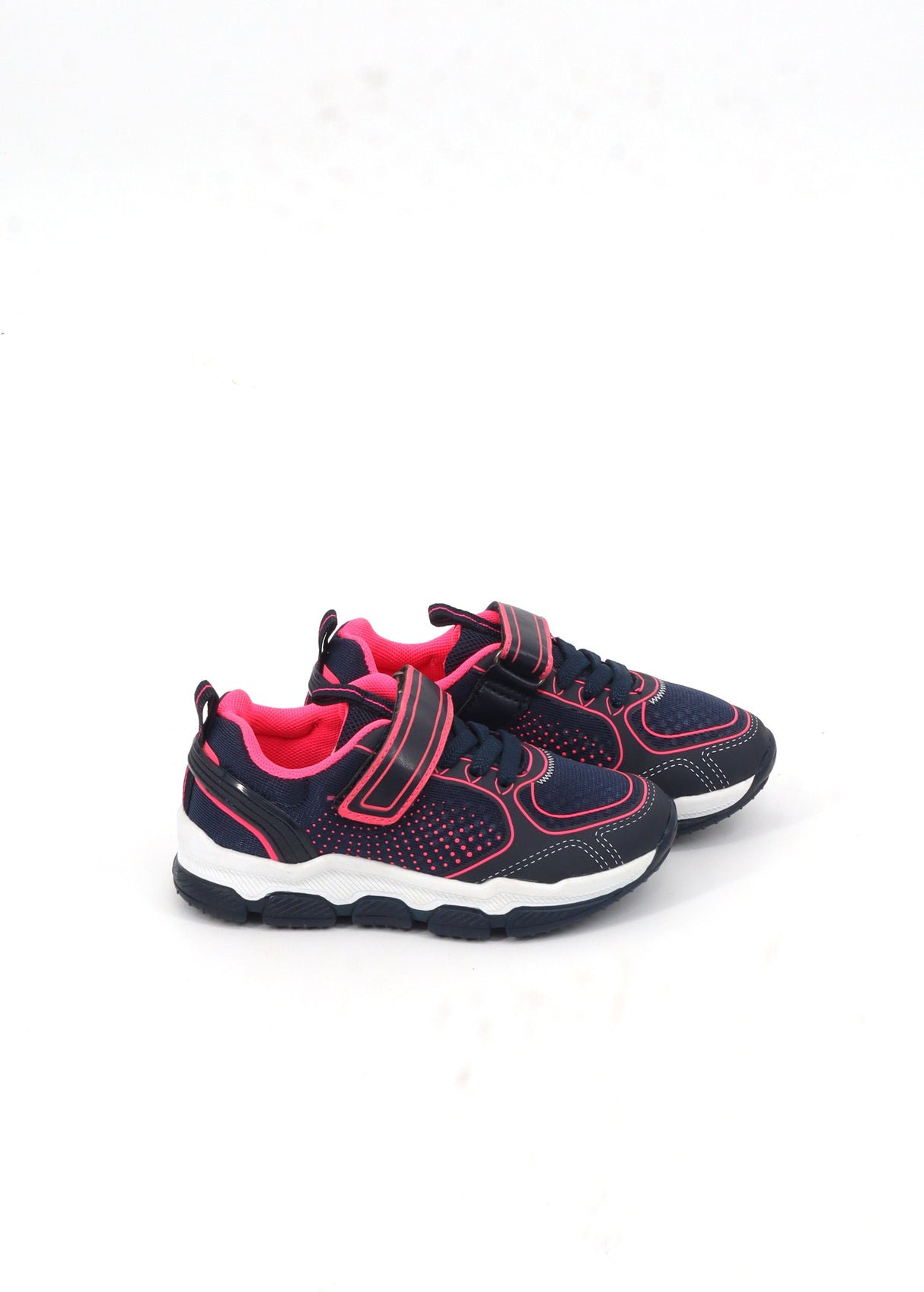 Image for Kids Girl's Printed Sneakers,Navy/Pink