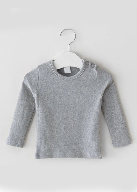 Image for Kids Boy's Plain Top,Grey