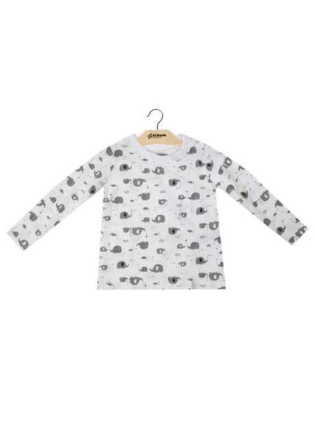 Image for Kids Boy's Graphic Printed Top,White