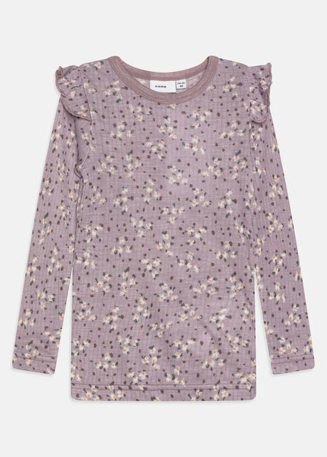 Image for Kids Girl's Daisy Printed Top,Lilac