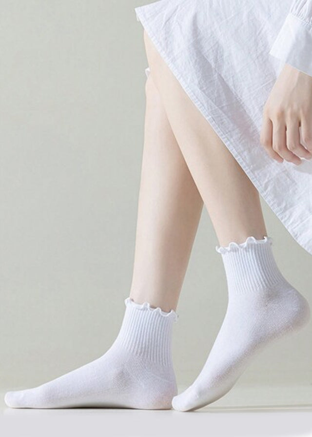 Image for Kids Girl's Plain Long Socks,White