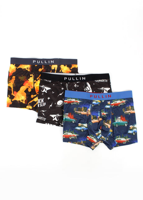 Image for Men's 3 Pack Graphic Printed Boxer Set,Multi