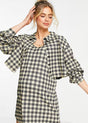 Image for Women's Plaid Dress,Beige