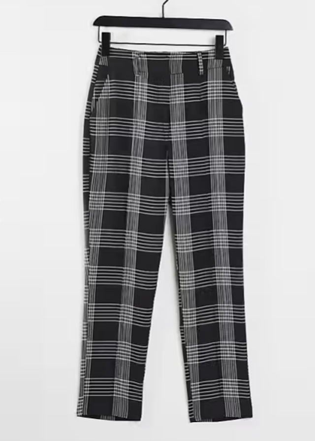 Image for Women's Plaid Pants,Black