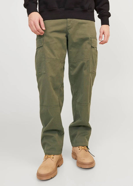 Image for Men's Plain Cargo Pants,Olive