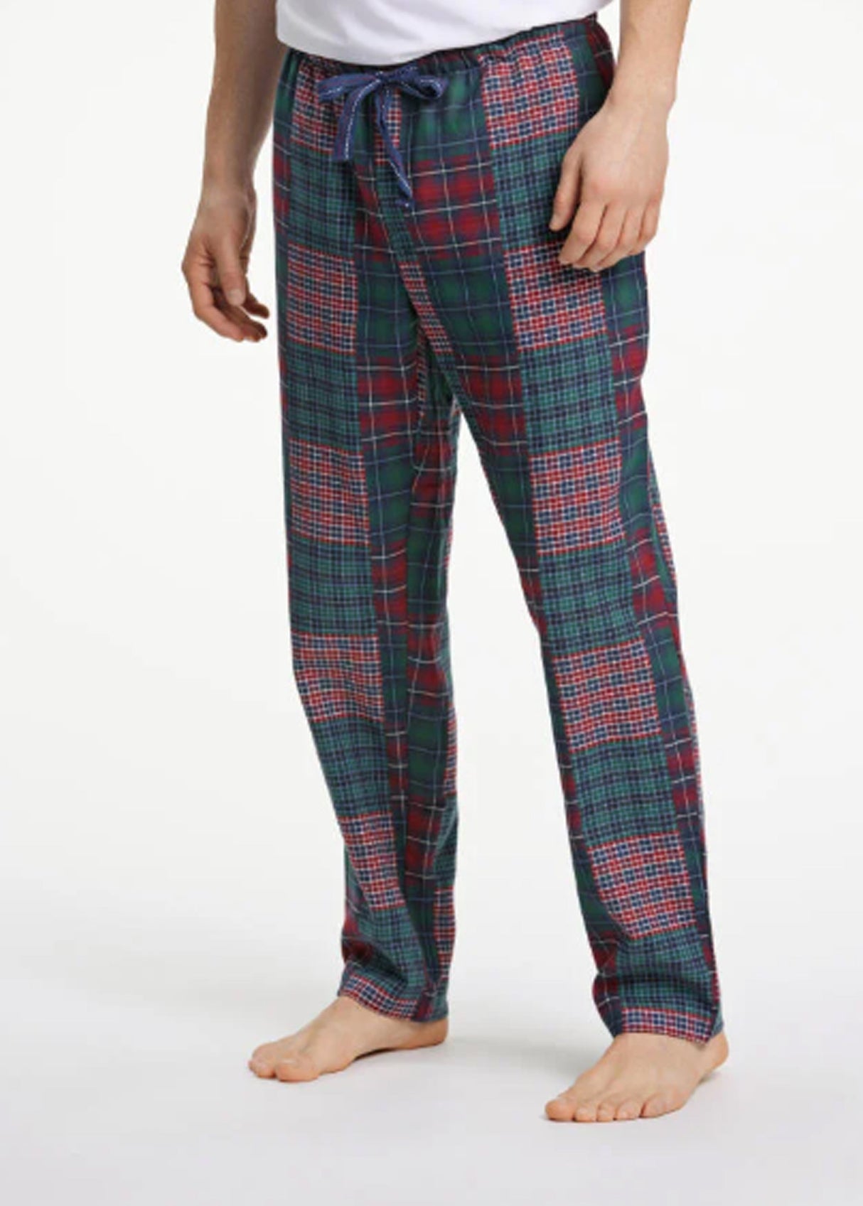 Image for Men's Plaid Sleepwear Pants,Red/Green