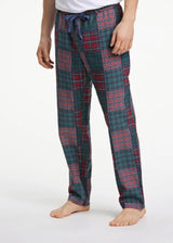 Image for Men's Plaid Sleepwear Pants,Red/Green