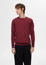 Image for Men's Plain Sweater,Burgundy