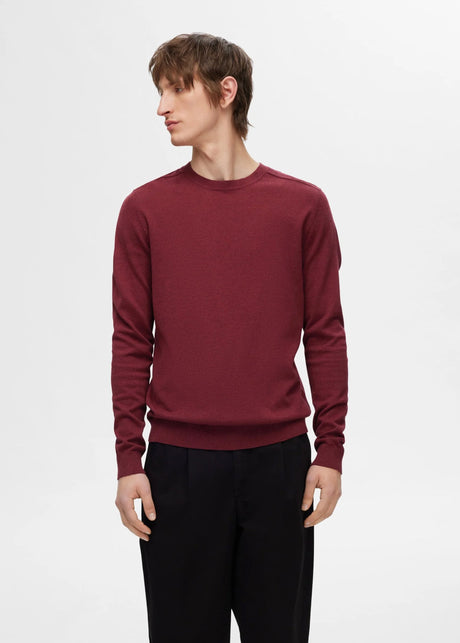 Image for Men's Plain Sweater,Burgundy