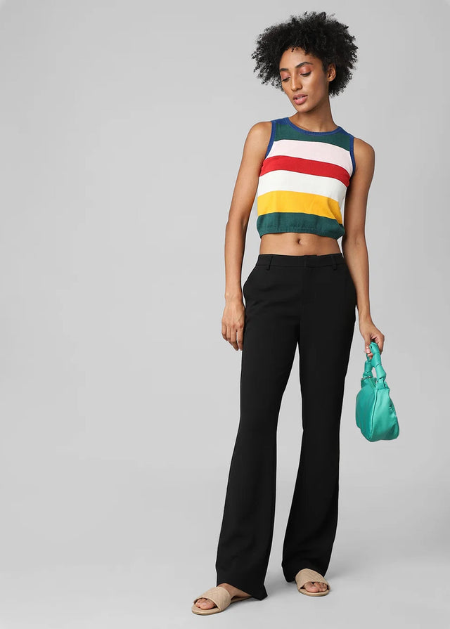 Image for Women's Plain Classic Flare Pants,Black