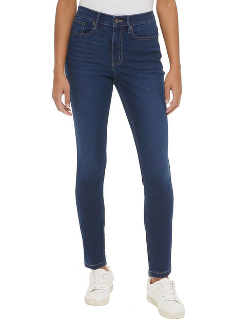 Image for Women's Washed Skinny Jeans,Blue