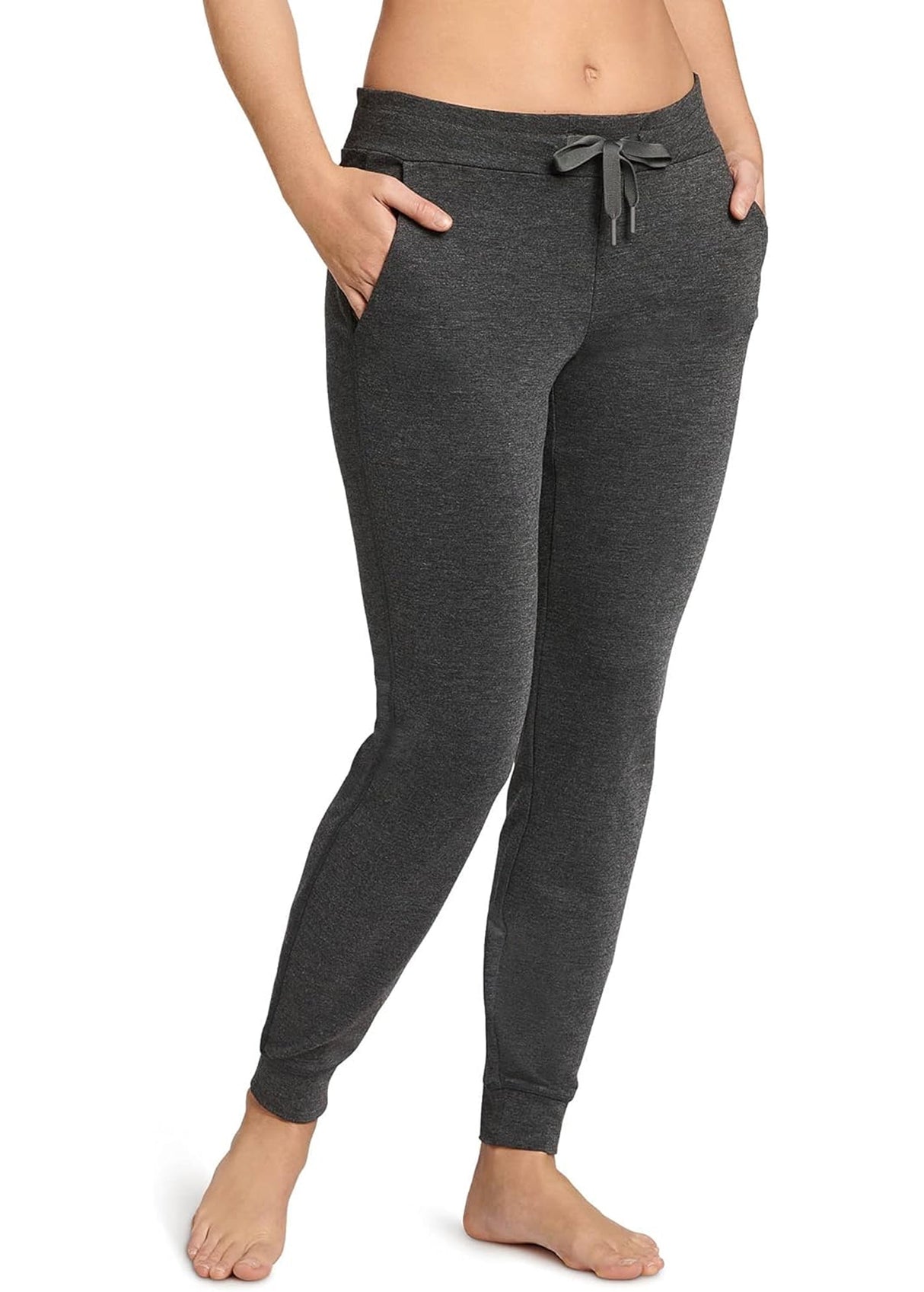 Image for Women's Plain Joggers,Dark Grey