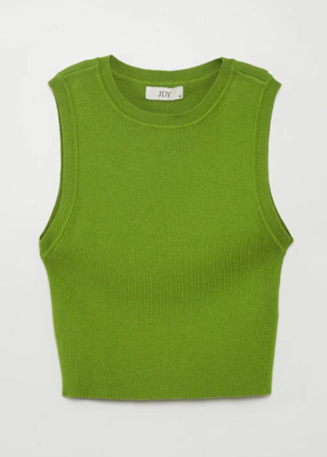 Image for Women's Cropped Knit Sweater,Lime Green