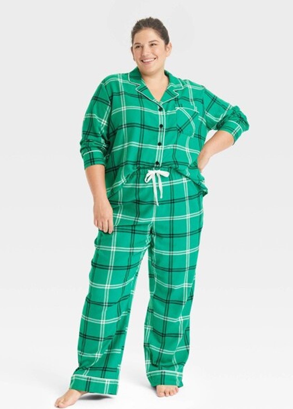 Image for Women's Plaid Sleepwear Pants,Green