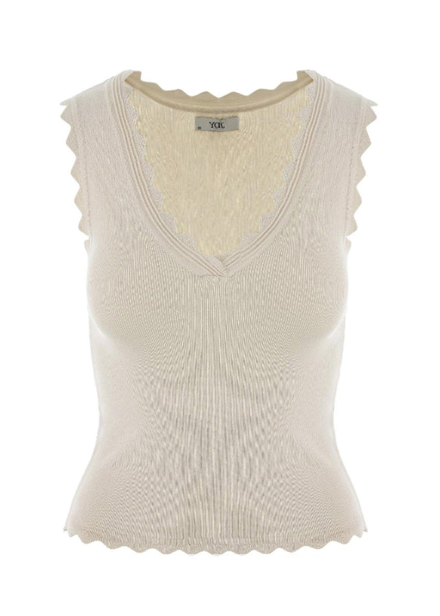 Image for Women's Plain Knitted Top,Cream