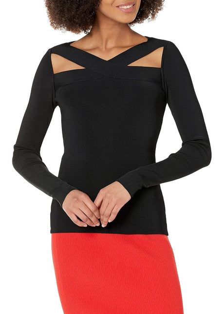 Image for Women's Cutout Bodycon Sweater,Black