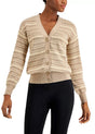 Image for Women's Striped Cardigan,Beige