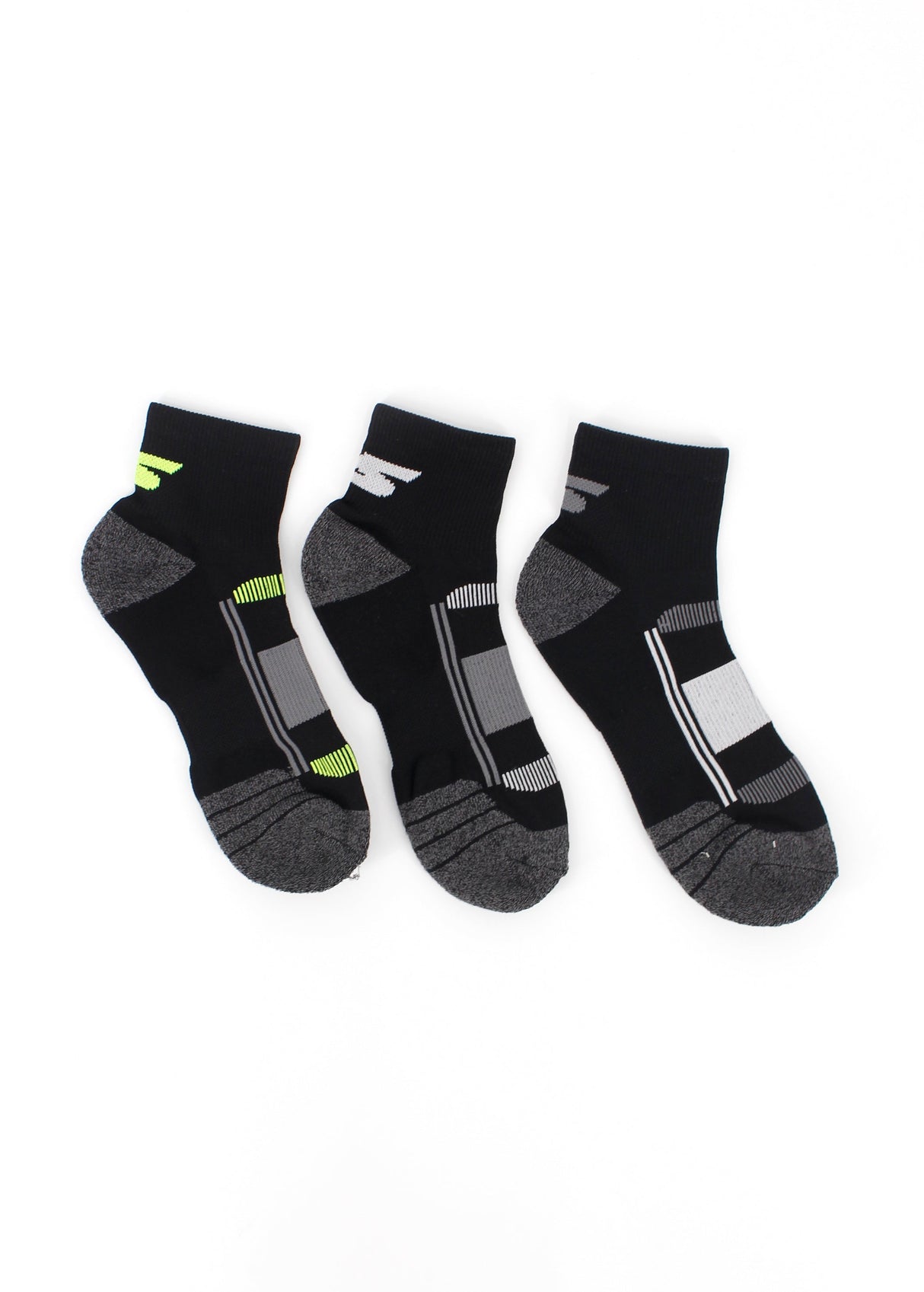 Image for Men's 3 Pairs Printed Socks,Black