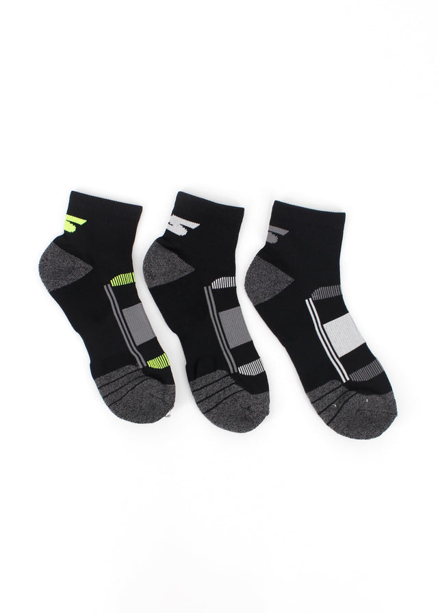 Image for Men's 3 Pairs Printed Socks,Black