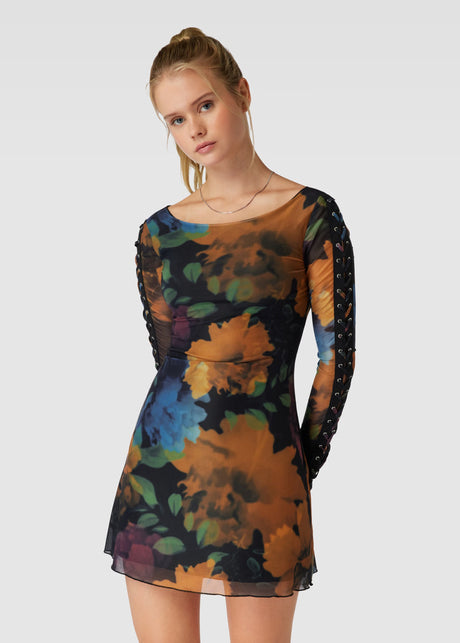 Image for Women's Floral Printed Dress,Multi