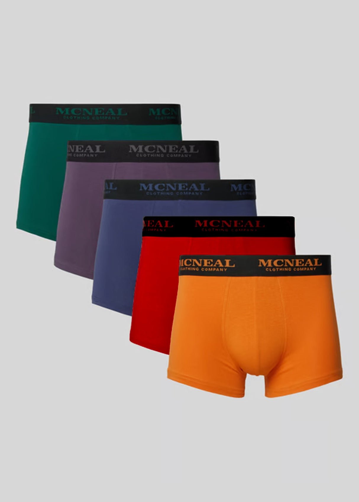 Image for Men's 5 Pack Plain Boxers Set,Multi