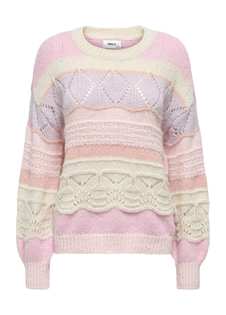 Image for Women's Textured Open Knitted Sweater,Multi