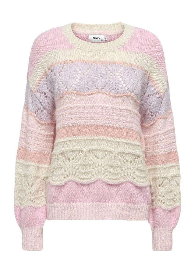 Image for Women's Textured Open Knitted Sweater,Multi