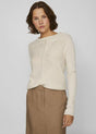 Image for Women's Ribbed Knitted Sweater,Light Beige