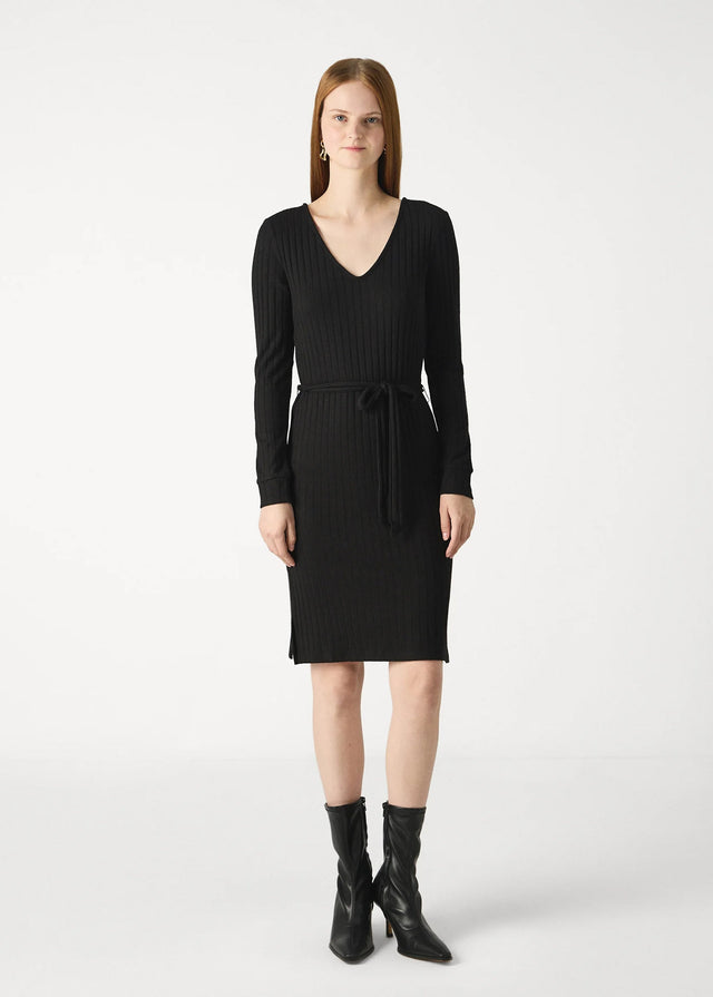 Image for Women's Ribbed Dress,Black