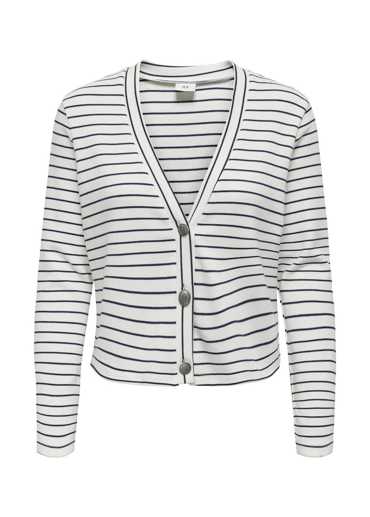 Image for Women's Striped Cardigan,White