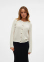 Image for Women's Plain Knitted Cardigan,Cream