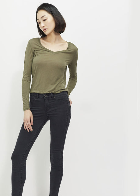 Image for Women's Plain Top,Olive