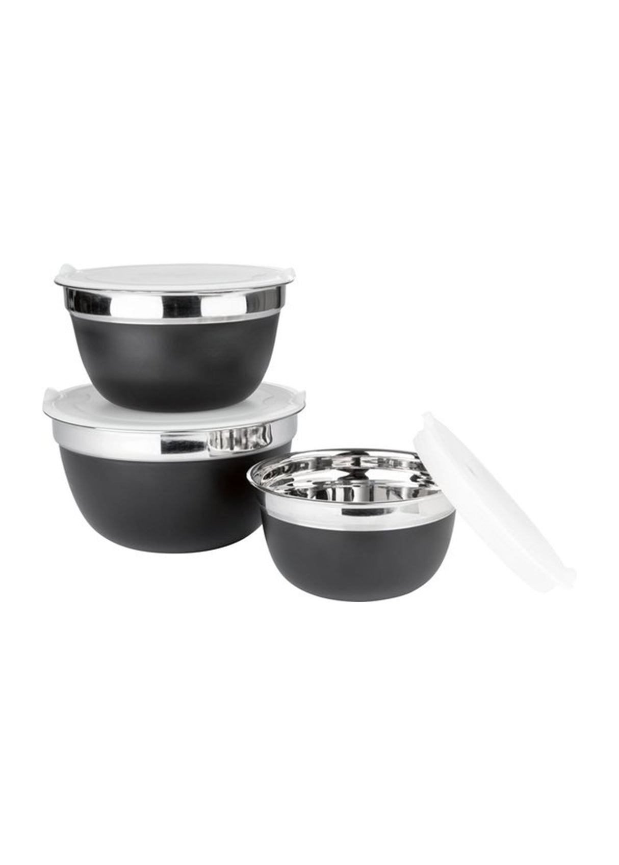 Image for Stainless Steel Bowl Set 3 Pieces