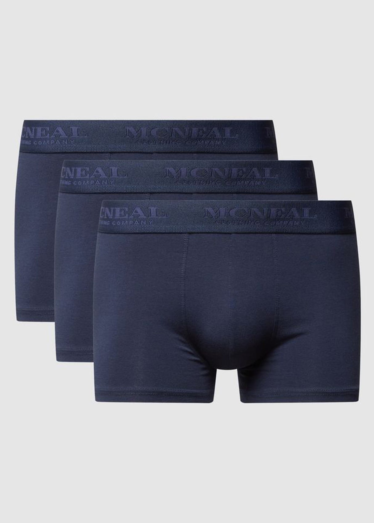 Image for Men's 3 Pack Plain Boxers Set,Navy