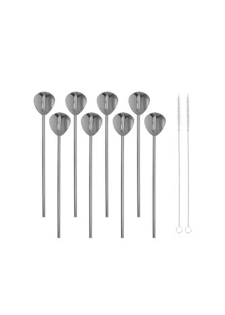 Image for Stainless Steel Spoon With Straw